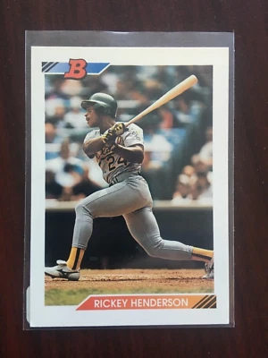 1992 Bowman Rickey Henderson 166 - Image 1 of 2