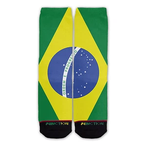 Function - Brazillian Flag Socks Pride olympic Brazil Bjj Jiu Jitsu Soccer - Picture 1 of 3