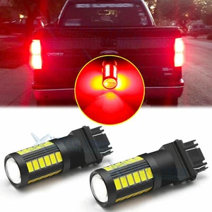 3157 4057R Red LED Tail Brake Light Bulb for Ford F-150 F-250 F-350 2002 - 2017 - Picture 1 of 11