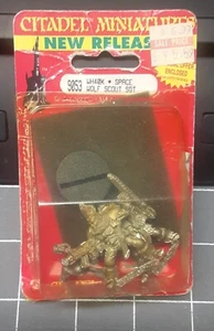 Warhmmer 40K Space Wolf Scout Sgt. #9053 NIB (open package) 1993 Metal OOP - Picture 1 of 7