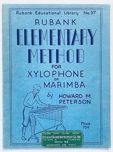 Rubank Elementary Method for Xylophone or Marimba Howard M Peterson 1938 - Picture 1 of 5