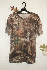 REALTREE Sz M Men's Edge Camo Shirt Short Sleeve Polo NEW - Picture 1 of 6