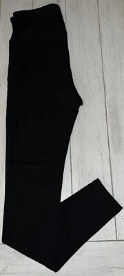 Assets by Spanx black ponte knit pull-on leggings Size Large stretch waist - Image 1 of 4