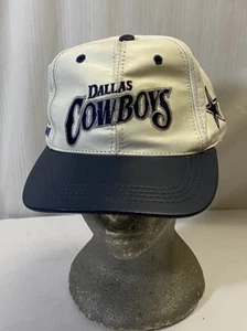 Dallas Cowboys Genuine Leather SnapBack Hat Made In USA - Picture 1 of 11