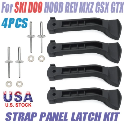 Cierre de panel de correa de capó para SKIDOO MXZ 380 440 500 550 600 800 1000 X SS HO Sport Foto 1 de 4