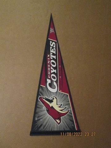 NHL Phoenix Coyotes Vintage Circa 2000's Team Logo Hockey Pennant Cover