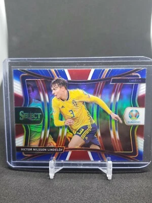 2020 Select UEFA Euro MEZZANINE Prizms TRI COLOR #146 Victor Lindelof Sweden - Image 1 of 2