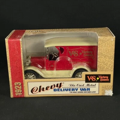 Ertl Coin Bank 1:25 1923 Chevy Delivery Van V&S Variety Stores Diecast NEW - Image 1 of 4