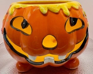 Halloween Jack O Linterna Calabaza Cerámica - Imagen 1 de 9