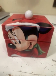 Disney Mr. Christmas Minnie Mouse Music Box Plays “Wish You A Merry Christmas” - Picture 1 of 8