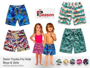Funny Summer Swim Trunks for Kids, Quick Dry Swim Shorts for Boys and Girls, ... - Picture 1 of 28