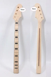 Jazz bass guitar neck 22fret Maple Fretboard Block Inlay 34inch DIY Bolt on - Picture 1 of 11