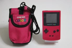 Auténtico sistema portátil Nintendo Game Boy color - rosa de Japón CGB-001 - Imagen 1 de 17