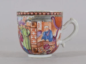 Chinese Export Porcelain Tea Cup Musicians Playing Instruments Qianlong 18C - Picture 1 of 23