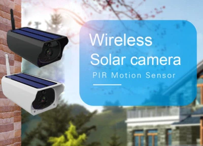 1080P 2MP Solar Wireless IP Bullet Camera Outdoor Waterproof WiFi Surveillance - Image 1 of 4