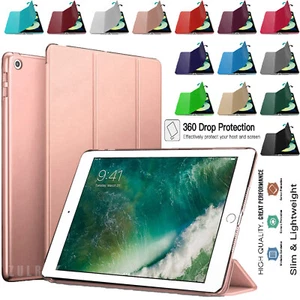 Case For iPad 9.7" 5th 6th Generation Leather Magnetic Smart Stand Cover 2017/18 - Picture 1 of 11