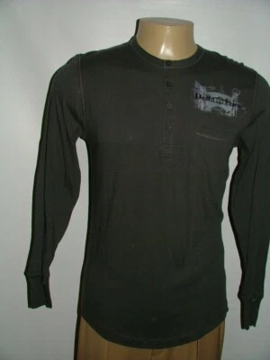 НОВЫЙ WT АЛЬТЕРНАТИВНЫЙ ПОВСЕДНЕВНЫЙ РУБАШКА РАЗМЕР L 100% ХЛОПОК УГОЛЬ ГЕОМЕТРИЧЕСКИЙ #200 - Изображение 1 из 4