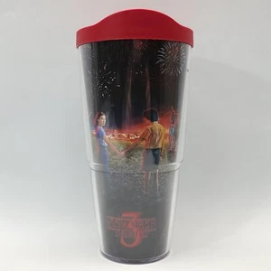⭐️ RARE Tervis Stranger Things 3 Plastic Insulated Cup Mug Tumbler w/ Lid - Picture 1 of 9