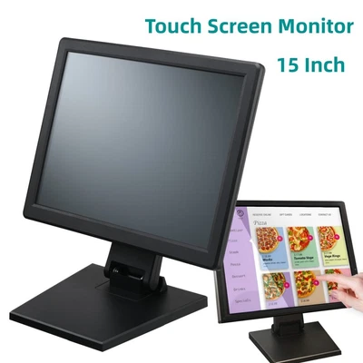 15" Touch Screen Monitor 1024x768 USB/VGA/HDMI POS Screen Monitor Touchscreen - Image 1 of 4
