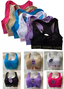 Nice!! Womens Sports Bras Seamless Racerback Yoga Removable Pad (#B701) - Picture 1 of 11