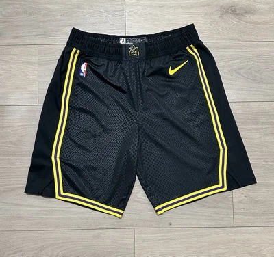 Bermuda jersey lakers kobe bryant team emitida tamanho 40R preta corte profissional Mamba - Imagem 1 de 4