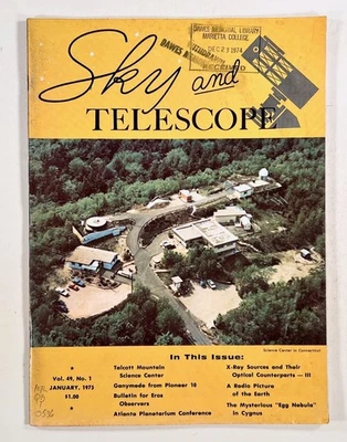 1975 Jan SKY & TELESCOPE X-ray sources MYSTERIOUS CYGNUS NEBULA Eros Observing - Image 1 of 4