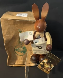 Christian Ulbricht Erzgebirge Rabbit EASTER BUNNY Wood Figurine Mail Bunny - Picture 1 of 6