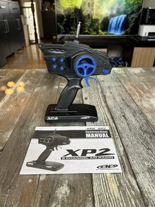 Team Associated XP-2 2 Channel Transmitter With Manual #5 Green Crystal Working - Picture 1 of 12