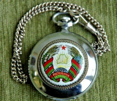 美丽的俄罗斯怀表 Molnija 闪电奖励边防部队白俄罗斯 — 第 1/3 张图片