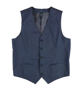 Perry Ellis Mens Suiting Five Button Vest, bayblue, S - Picture 1 of 2