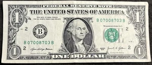 2021 New York $1 Bill July 3rd 1987 Birthday/Anniversary Repeat 70 70 Note - Picture 1 of 2