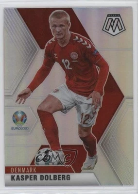 2021 Panini Mosaic UEFA Euro 2020 Silver Prizm Kasper Dolberg #39 - Image 1 of 2