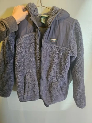 Abrigo grueso forrado de vellón con frijol grande 14-16 LL para niños Foto 1 de 4