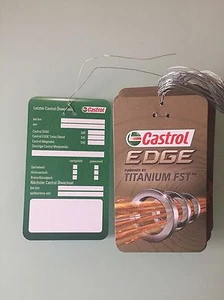 10 St. Castrol Ölwechselzettel Ölzettel Öldienstzettel Ölwechselanhänger EDGE - Bild 1 von 1