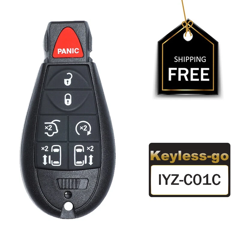 LLAVERO REMOTO GO PROX SIN LLAVE FOBIK PARA CHRYSLER TOWN & COUNTRY IYZ-C01C 05026590 Foto 1 de 4