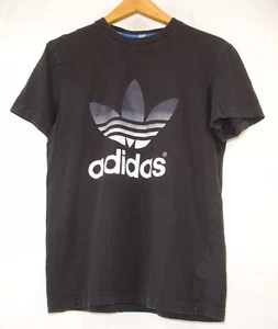 T-shirt Adidas Originals Trefoil uomo nera M 3 righe maglietta grafica - Foto 1 di 5