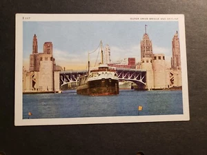 Ship CHICAGO TRIBUNE Naval Cover 1947 SKYLINE Postcard - Picture 1 of 2