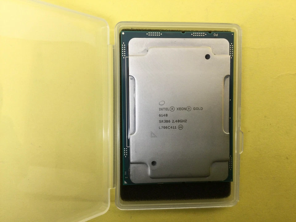 SR3B6 INTEL XEON PROCESSOR GOLD 6148 20 CORE 2.40GHZ 27.5MB 150W CPU - Image 1 of 3