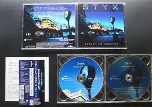 STYX Return To Paradise 1997 JAPAN 1ST PRESS 2CD OBI AOR Tommy Shaw DAMN YANKEES - Picture 1 of 1