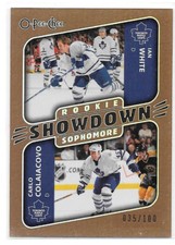 2006-07 O-Pee-Chee OPC Hockey Rainbow #640 Carlo Colaiacovo Ian White /100
