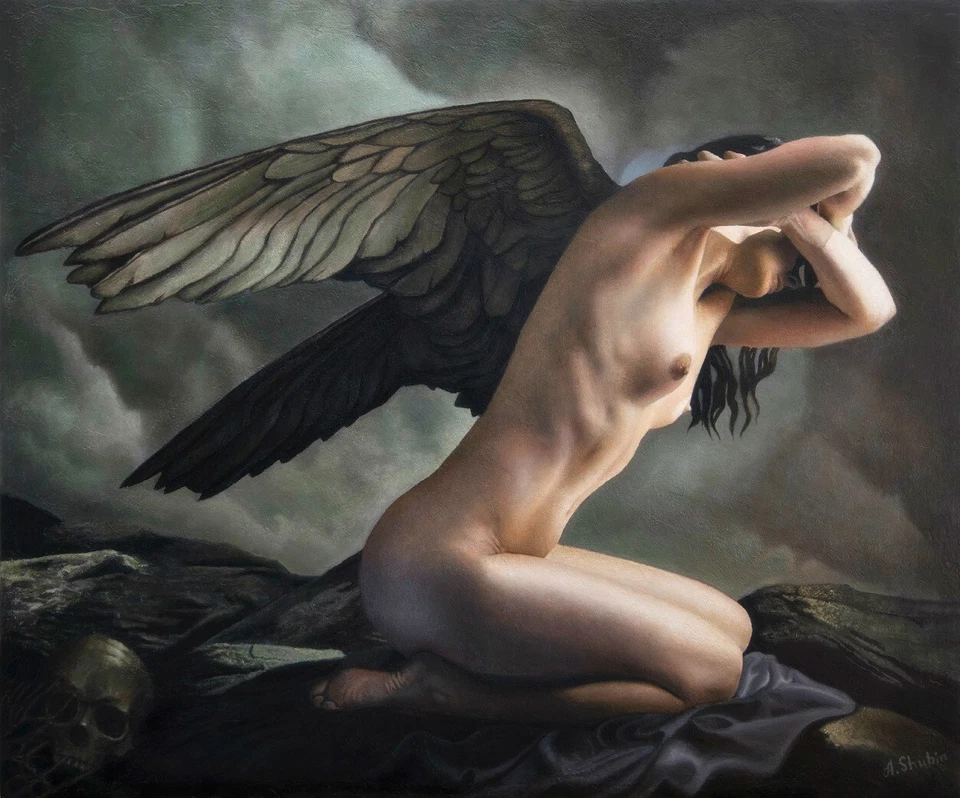 "Felicity" Original Signed Oil Painting on Wood panel 20"x24" by A. Shubin - Image 1 of 2