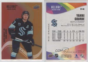 2022-23 Upper Deck Allure Color Flow Red Orange Yanni Gourde #SF-60