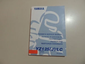 1997 Yamaha YZ 125 (J) / LC (4XM) Wartungs Reparatur Werkstatt Handbuch - Bild 1 von 15