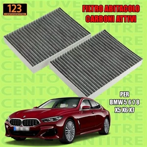 FILTRO ABITACOLO CARBONI ATTIVI PER BMW 5 6 7 8 X5 X6 X7 - Foto 1 di 11