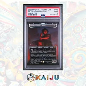 2023 Magic The Gathering LOTR Frodo, Sauron's Bane Scene Foil PSA 9 #448 MTG - Picture 1 of 3