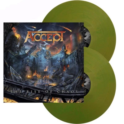 ACCEPT - THE RISE OF CHAOS, ORG 2017 GREEN/GOLD vinyl 2LP, 300 COPIES! SEALED! Foto 1 de 3