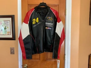 Jeff Gordon #24 DuPont Wilson Leather Jacket Mens XL With Tags - Afbeelding 1 van 6
