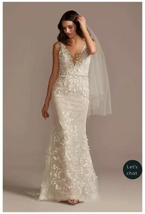 Melissa Sweet MS251223 Wedding Gown Dress size 8 - Picture 1 of 9