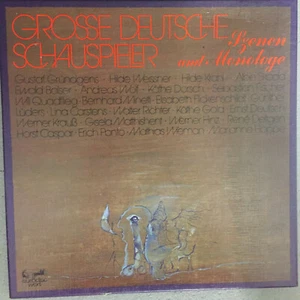 GROSSE DEUTSCHE SCHAUSPIELER: Szenen/Monologe (3-LP-Box eurodisc wort 26345 XFW) - Picture 1 of 3