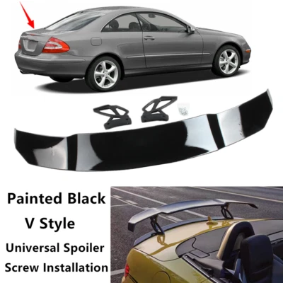 Universal Fit For Benz CLK 2003-2009 Racing Style Trunk Lid Spoiler Wing Black Foto 1 de 4
